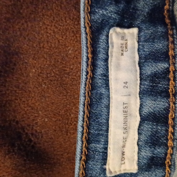 PACSUN, DISTRESSED, LOW RISE, SKINNIEST, STRETCH JEANS W24X36 - Picture 8 of 10